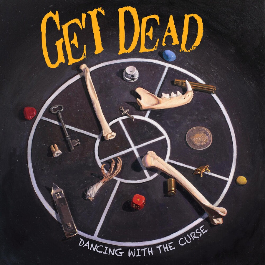 the album cover for Get Dead - DANCING WITH THE CURSE
