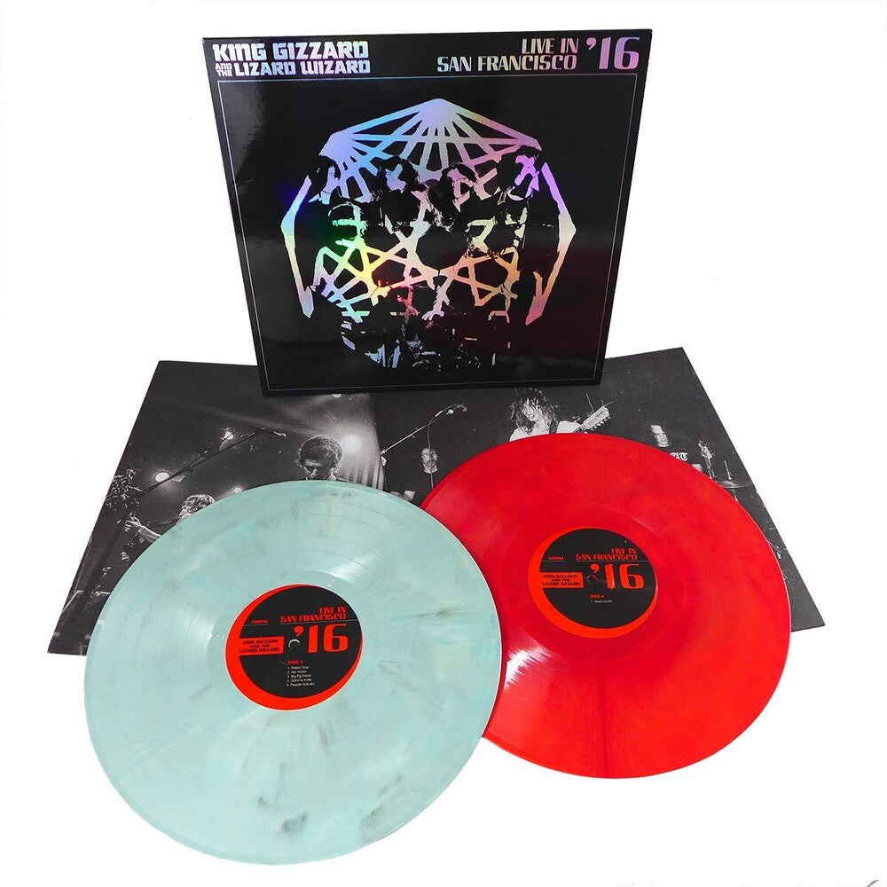 the album cover for King Gizzard & The Lizard Wizard - Live In San Francisco '16 [Deluxe Fog/Sunburst 2LP]