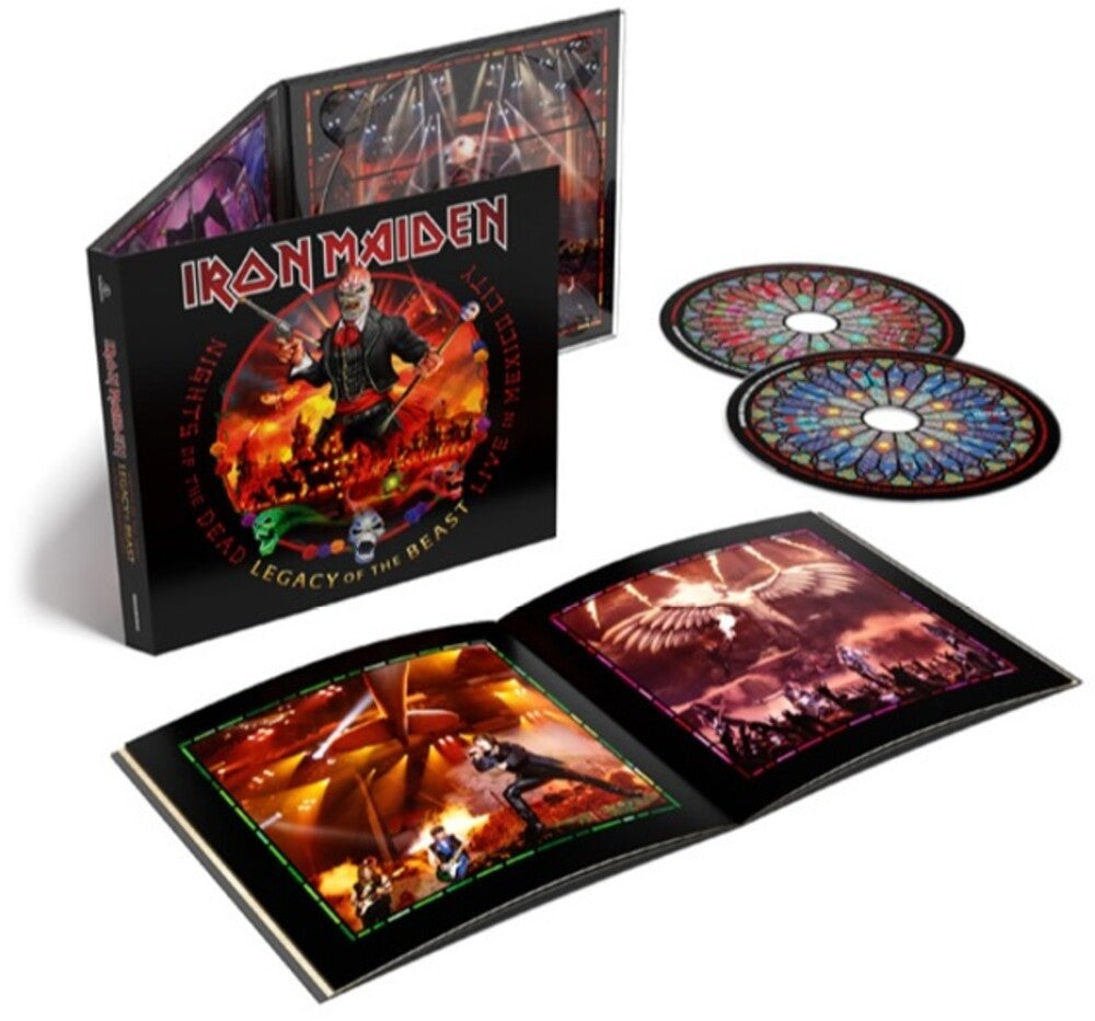 the album cover for Iron Maiden - Nights Of The Dead, Legacy Of The Beast: Live In Mexico City [2CD]