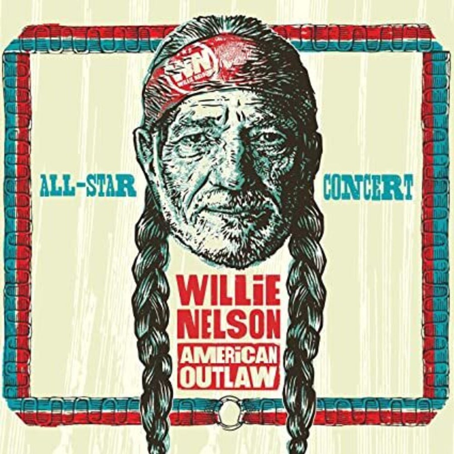 the album cover for Various Artists - Willie Nelson American Outlaw (Live At Bridgestone Arena 2019) [2 CD]