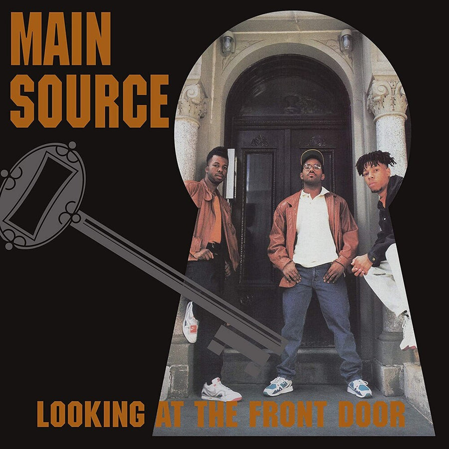 the album cover for Main Source - Looking At The Front Door