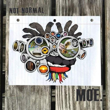 the album cover for moe. - Not Normal EP [Blue Galaxy Vinyl]