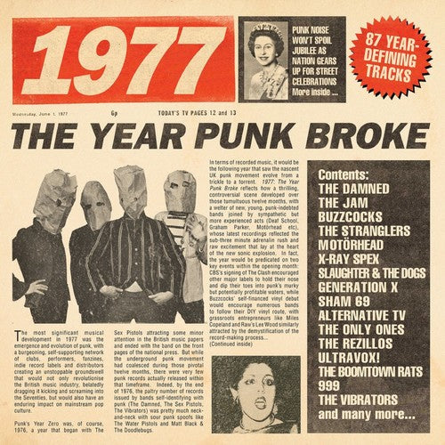 the album cover for 1977 The Year Punk Broke / Various - 1977: The Year Punk Broke / Various