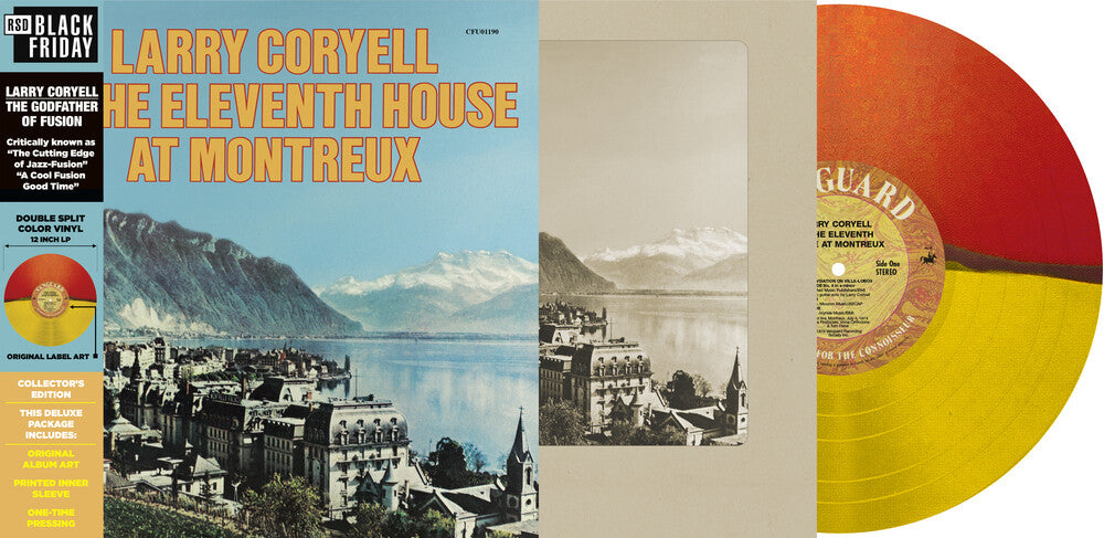 the album cover for Larry Coryell & The Eleventh House - At Montreux [RSD Black Friday 2021]