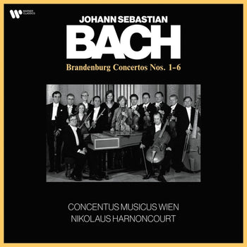 the album cover for Nikolaus Harnoncourt  / Concentus Musicus Wien - Bach: The Brandenburg Concertos