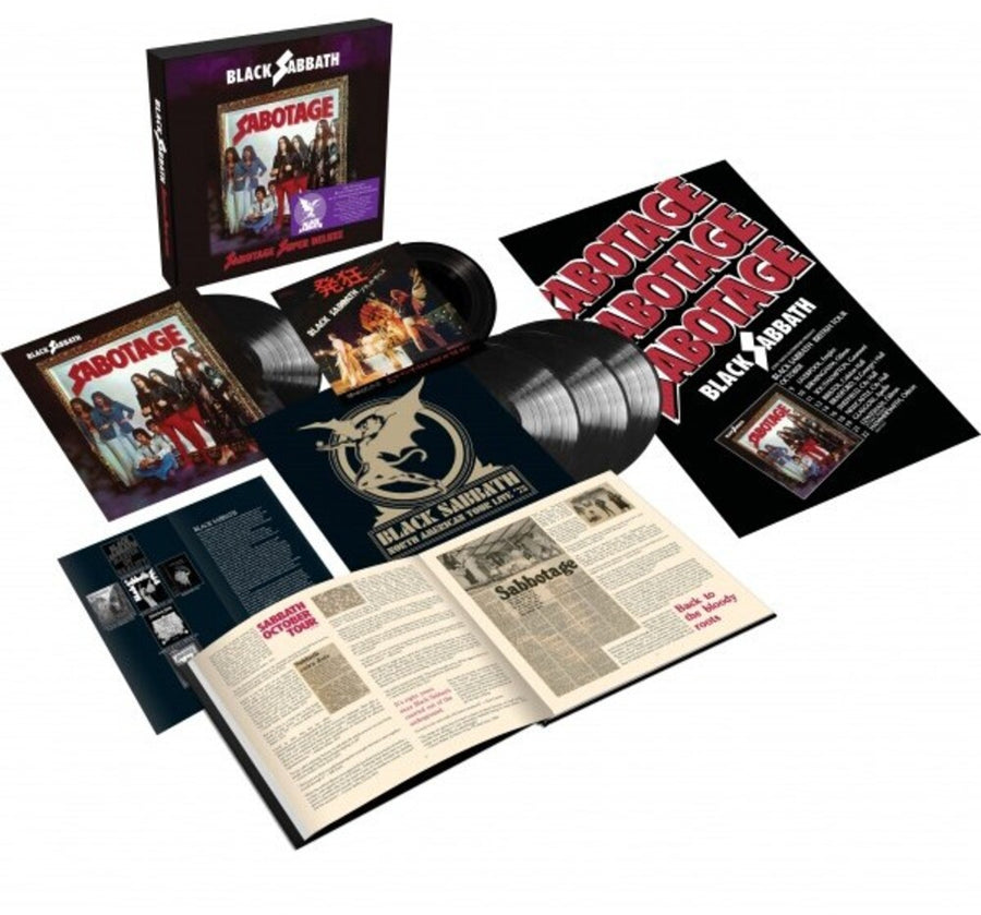the album cover for Black Sabbath - Sabotage: Super Deluxe Edition [4LP+7in]
