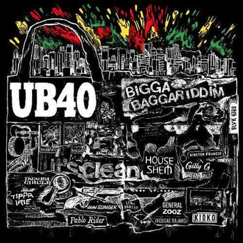 the album cover for UB40 - Bigga Baggariddim