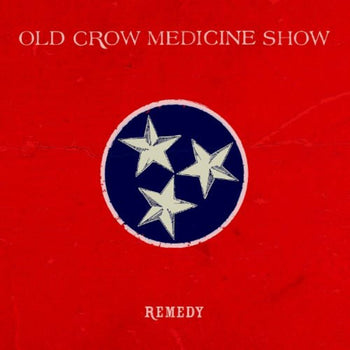 the album cover for Old Crow Medicine Show - Remedy [Red/White/Blue Splatter 2 LP]