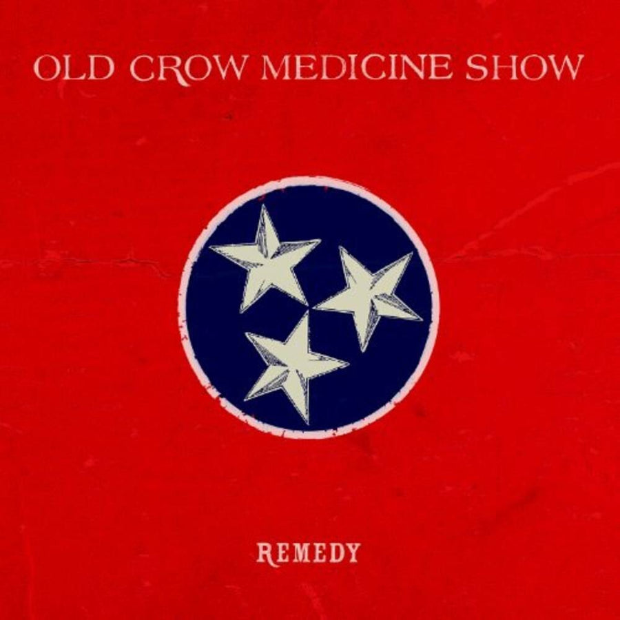 the album cover for Old Crow Medicine Show - Remedy [Red/White/Blue Splatter 2 LP]