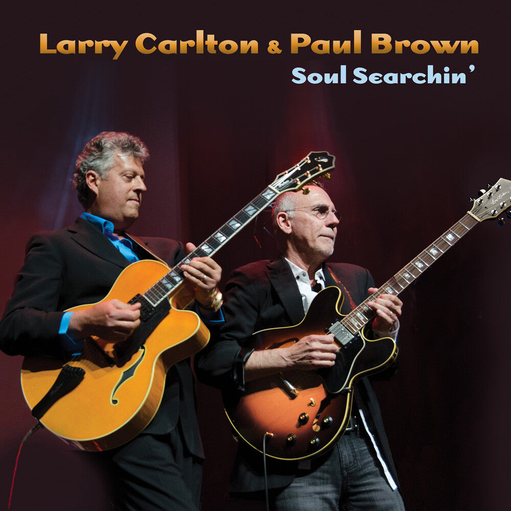 the album cover for Larry Carlton  / Brown,Paul - Soul Searchin'