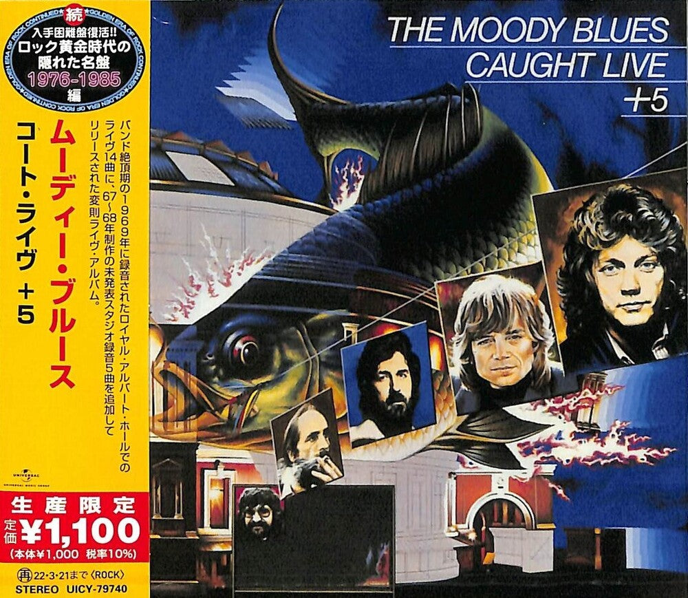 the album cover for Moody Blues - Caught Live + 5 [Limited Edition] (Jpn)