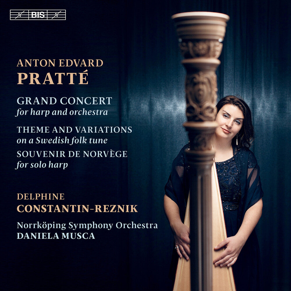 the album cover for Pratte / Constantin-Reznik / Norrkoping Symphony - Works For The Harp (Hybr)