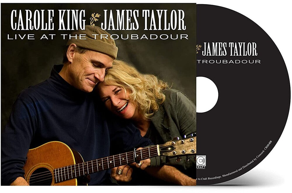 the album cover for Carole King & James Taylor - Live at The Troubadour