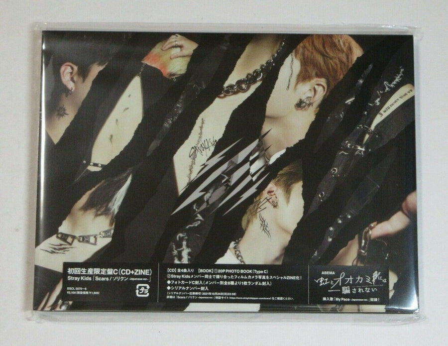 the album cover for Stray Kids - Scars / Thunderous (Sorikun) (Version C) (Phob)