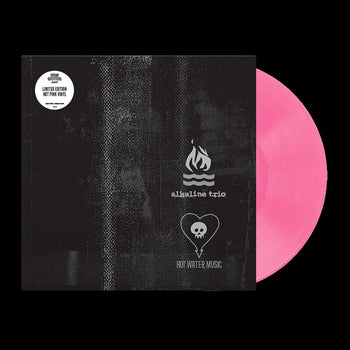 the album cover for Alkaline Trio / Hot Water Music - Split - Hot Pink