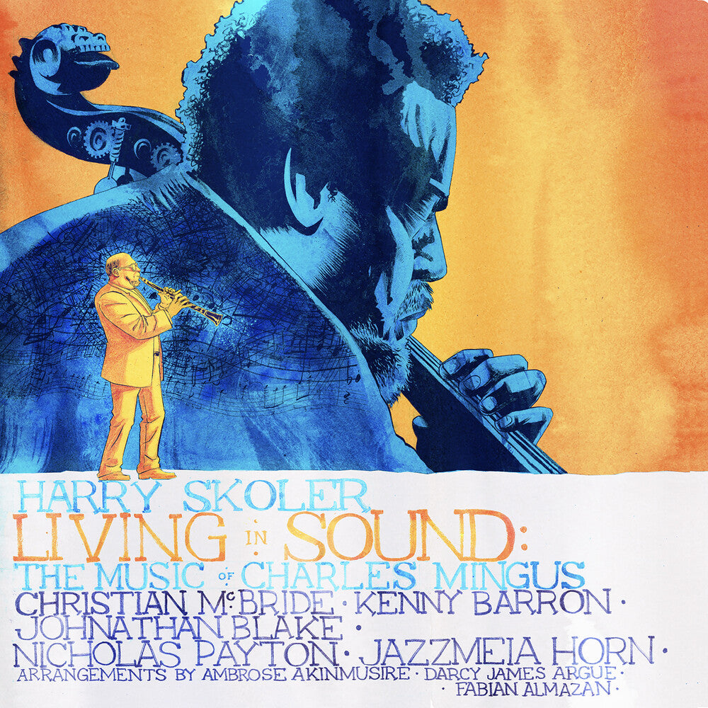 the album cover for Harry Skoler - Living In Sound: The Music Of Charles Mingus