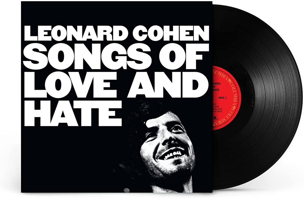 the album cover for Leonard Cohen - Songs of Love & Hate (50th Anniversary) (Black Vinyl)