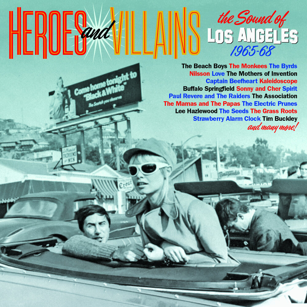 the album cover for Heroes & Villains: Sound Of Los Angeles 1965-1968 - Heroes & Villains: Sound Of Los Angeles 1965-1968