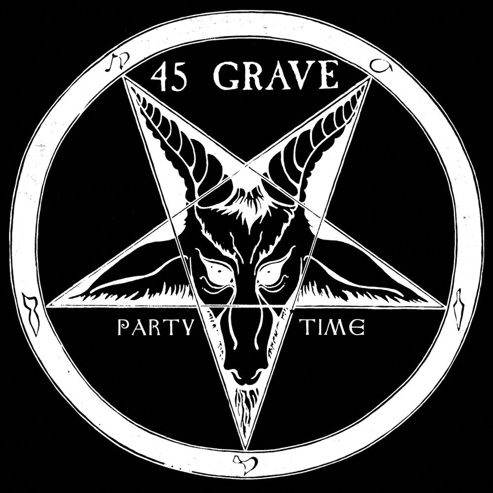 the album cover for 45 Grave - Party Time (Silver) [Colored Vinyl] (Slv)