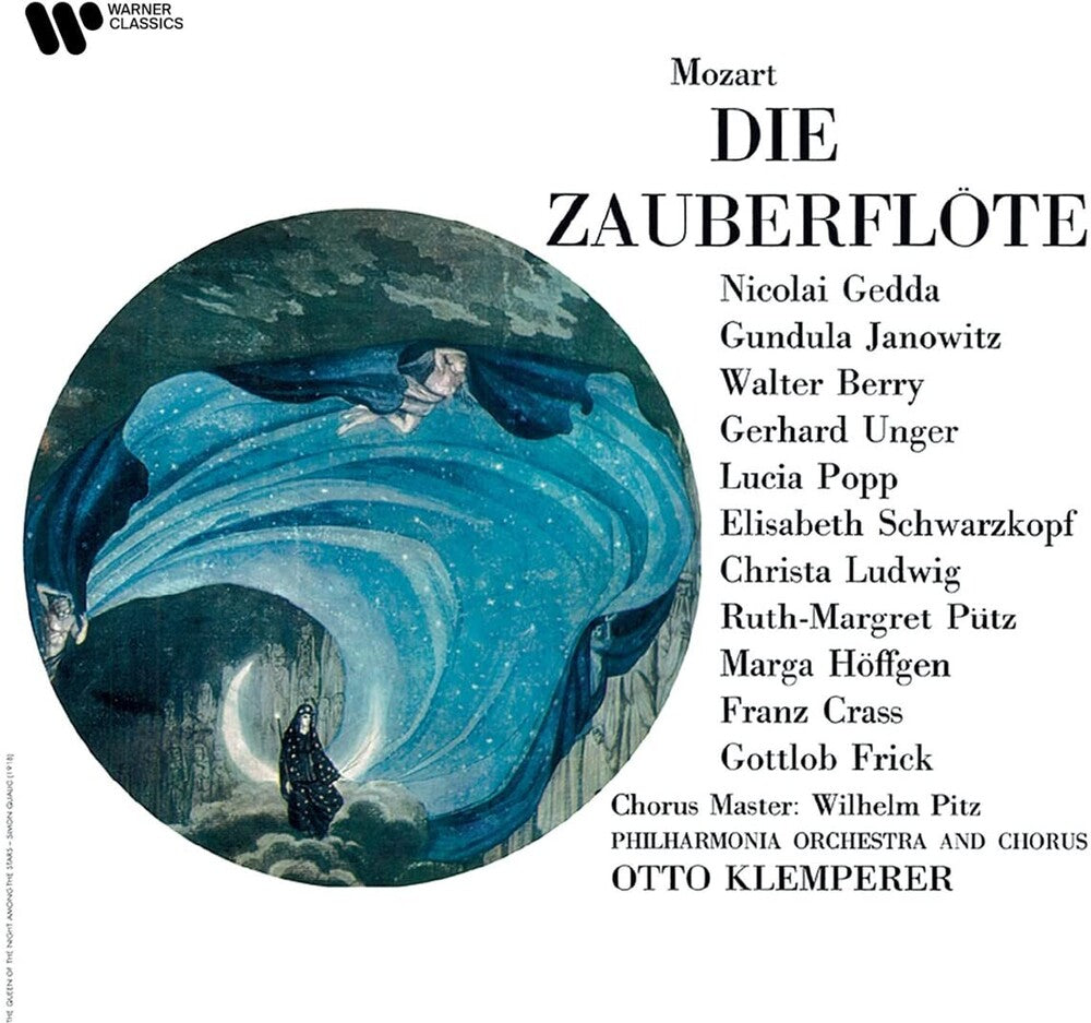 the album cover for Philharmonia Orchestra & Chorus - Mozart: Die Zauberflote, The Magic Flute - La flute enchantee