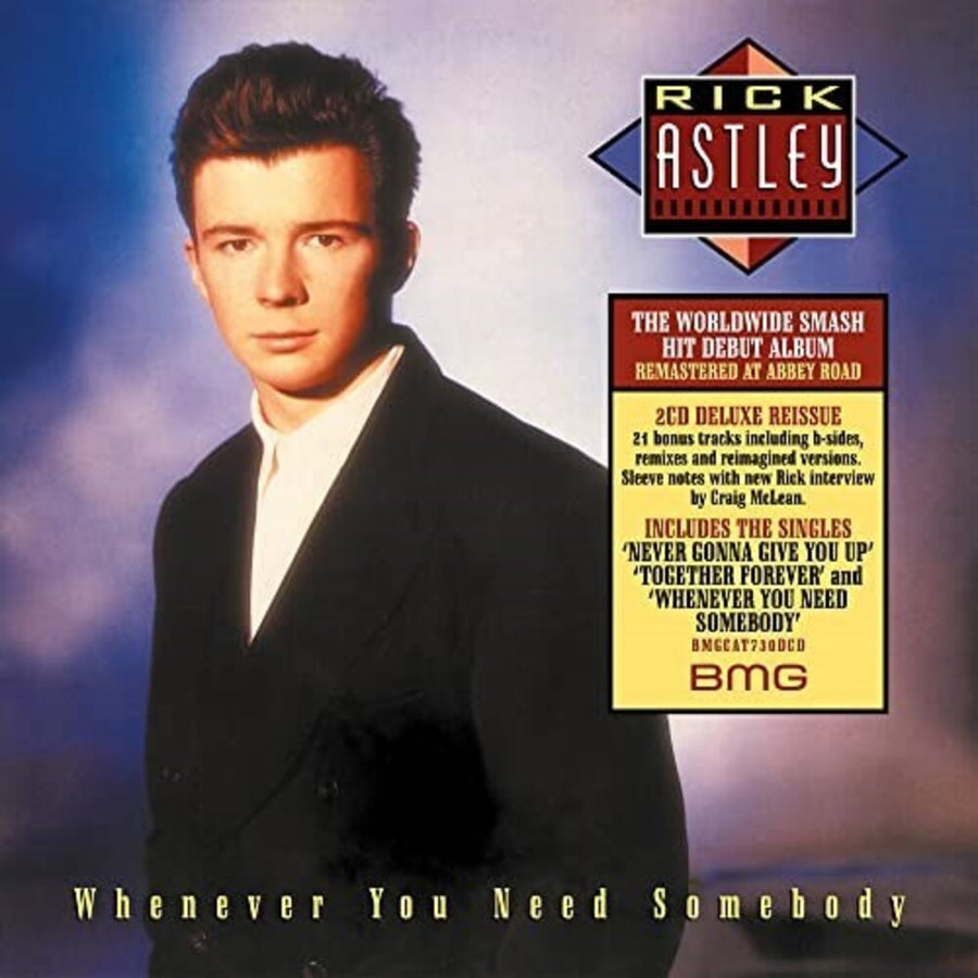 the album cover for Rick Astley - Whenever You Need Somebody [Deluxe] [Remastered]