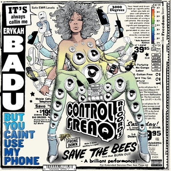 the album cover for Erykah Badu - But You Caint Use My Phone [Colored Vinyl] (Purp)