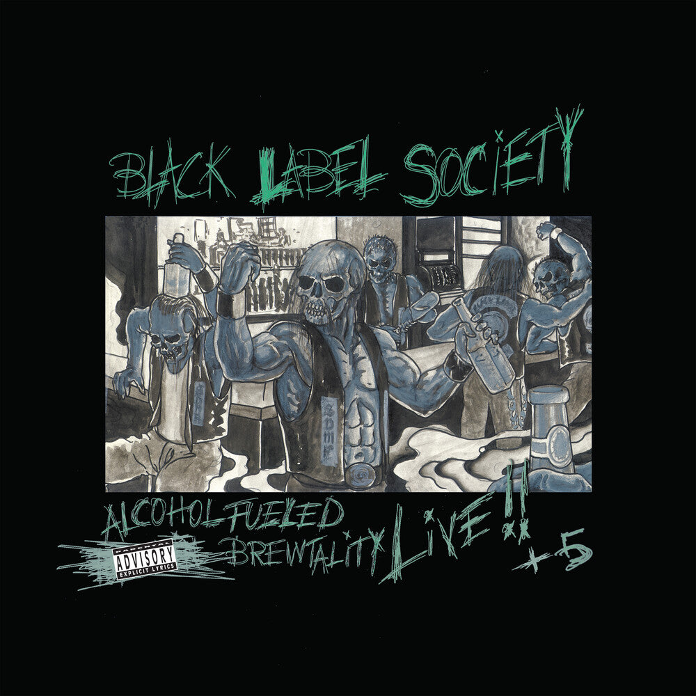 the album cover for Black Label Society - Alcohol Fueled Brewtality Live!