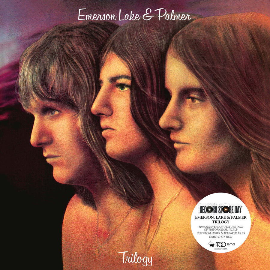 the album cover for Emerson, Lake & Palmer - Trilogy [Indie Exclusive Limited Edition Picture Disc LP]