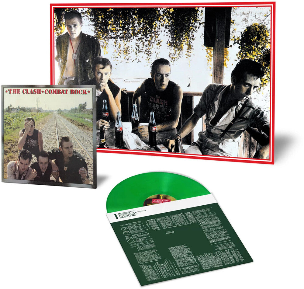 the album cover for The Clash - Combat Rock - Green Vinyl