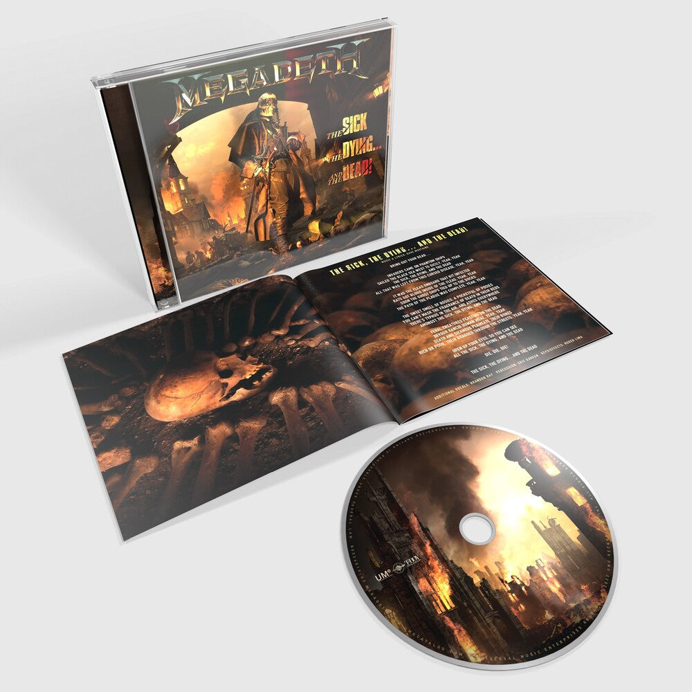 the album cover for Megadeth - The Sick, The Dying… And The Dead!