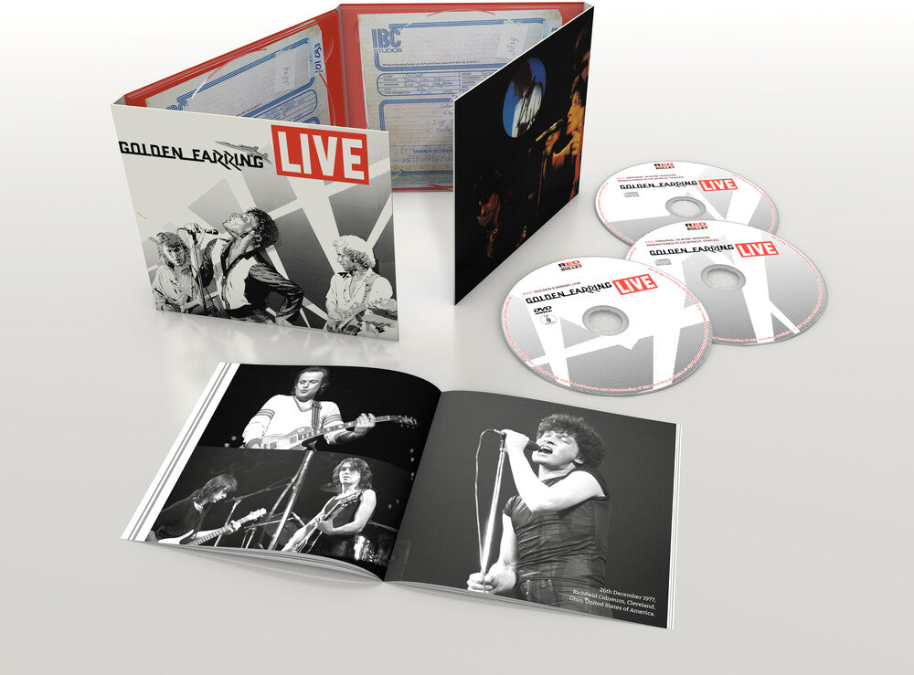 the album cover for Golden Earring - Live + Live In Zwolle DVD (Remastered & Expanded CD+DVD & Bonus Tracks)