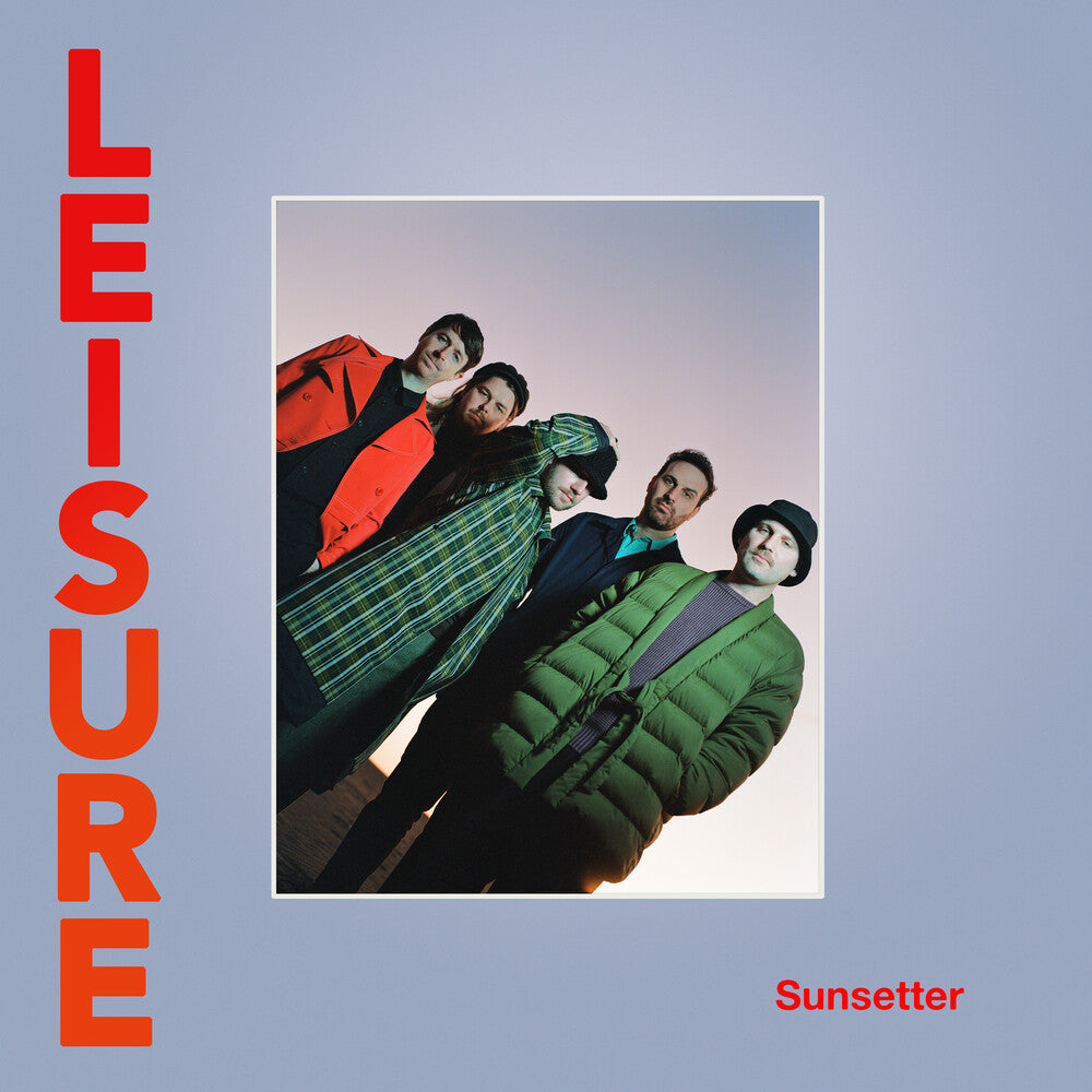 the album cover for Leisure - Sunsetter - Solid Red [Colored Vinyl] (Red)
