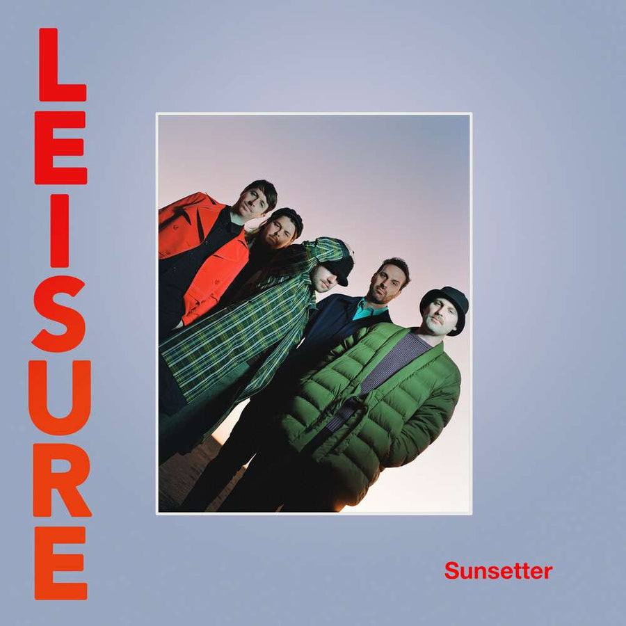 the album cover for Leisure - Sunsetter - Solid Red [Colored Vinyl] (Red)