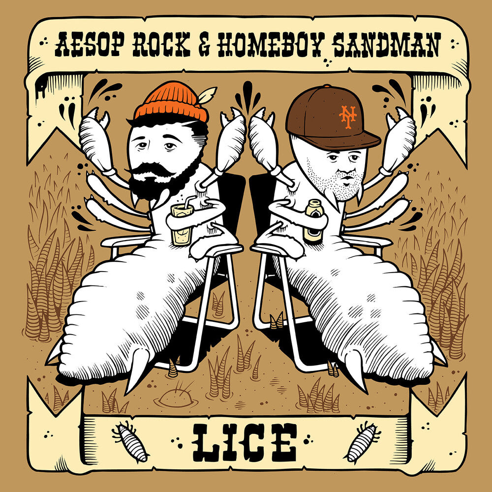 the album cover for Lice (Aesop Rock & Homeboy Sandman) - Lice EP [Vinyl]