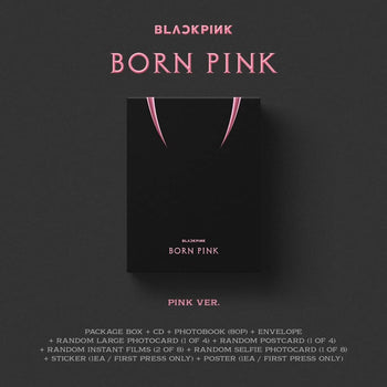 the album cover for BLACKPINK - BORN PINK [Standard CD Boxset – Version A / PINK]