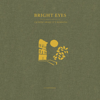 the album cover for Bright Eyes - I'm Wide Awake, It's Morning: A Companion [Opaque Gold Vinyl]