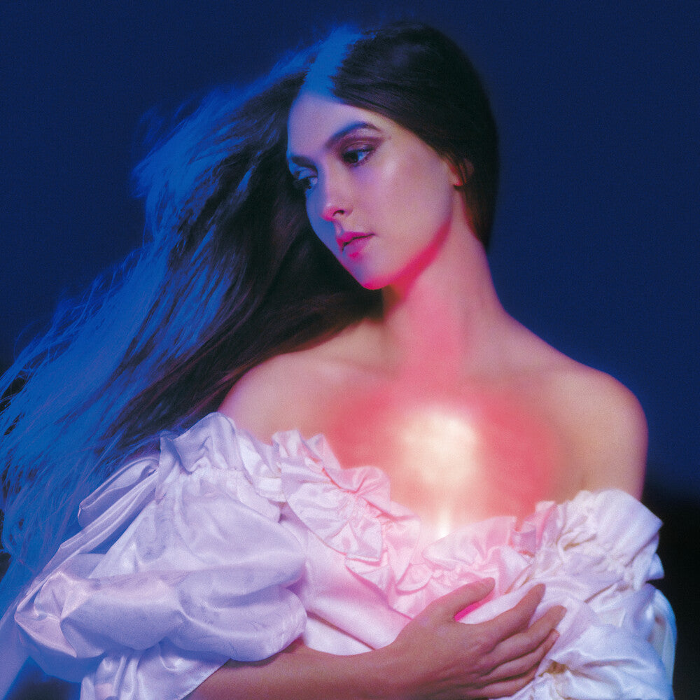 the album cover for Weyes Blood - And In The Darkness, Hearts Aglow [Cassette]