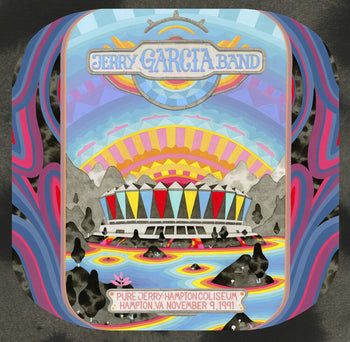 the album cover for Jerry Garcia Band - Pure Jerry: Coliseum, Hampton, VA, November 9, 1991 [RSD Black Friday 2022]