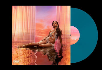 the album cover for Ari Lennox - age/sex/location [Sea Blue LP]