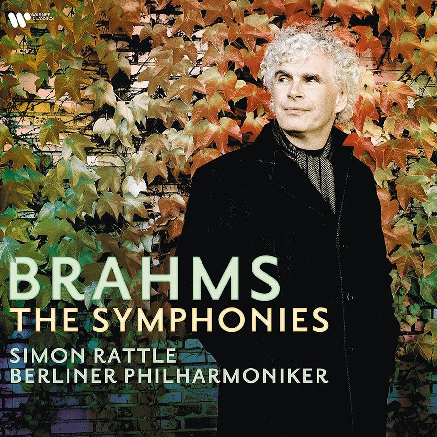 the album cover for Brahms / Simon Rattle  / Berliner Philharmonic - Brahms: The Symphonies (Port)