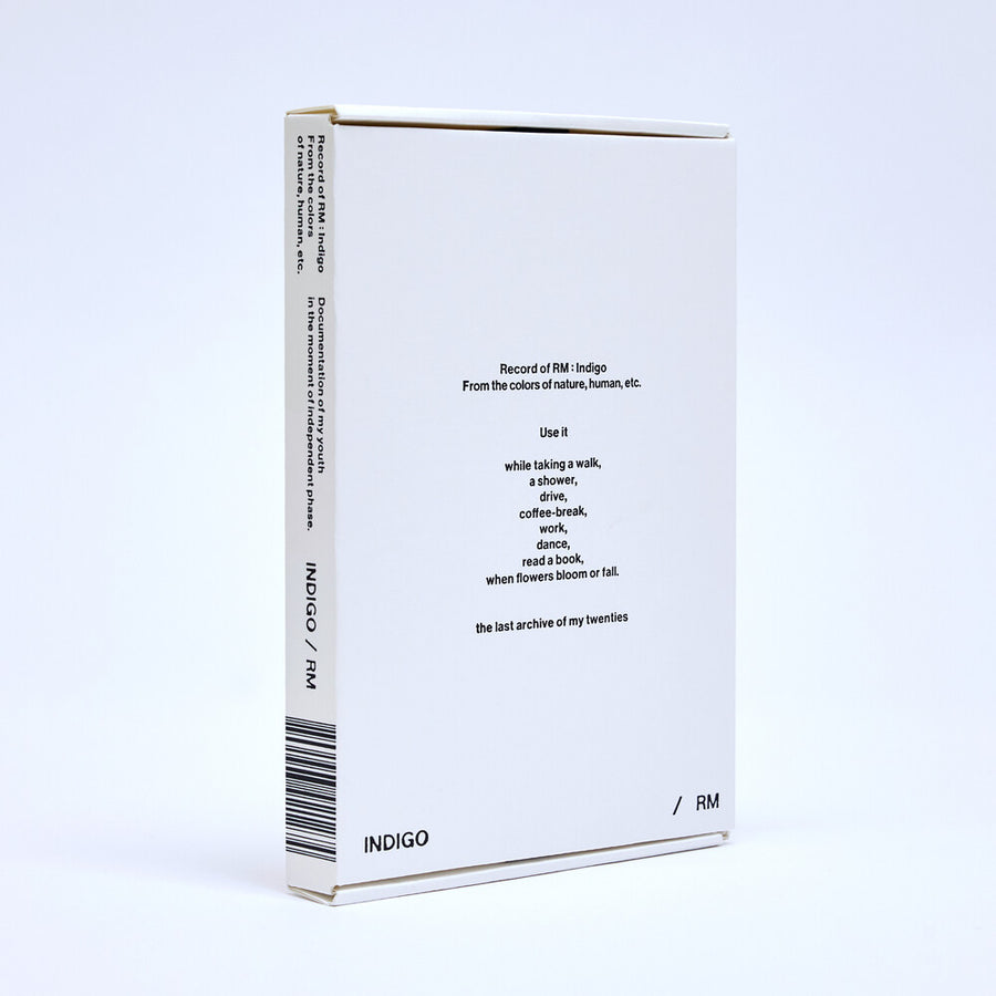 the album cover for RM (BTS) - Indigo: Book Edition