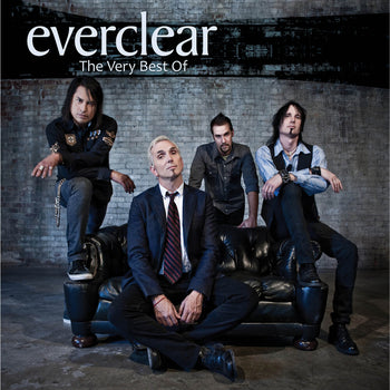 the album cover for Everclear - The Very Best Of [Limited Edition Yellow/Black Splatter LP]