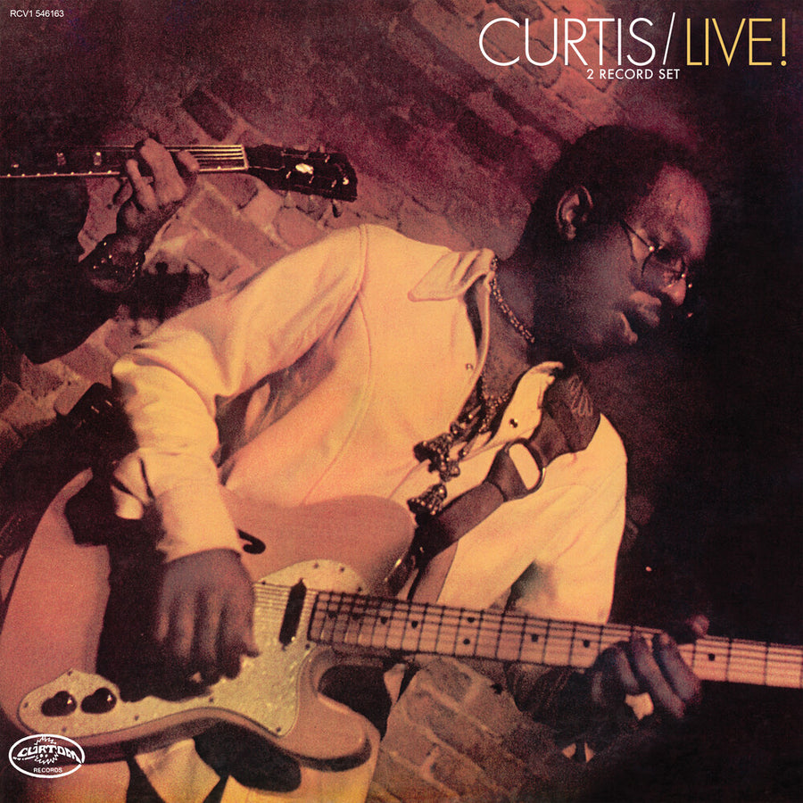 the album cover for Curtis Mayfield - Curtis / Live! [SYEOR 23 Exclusive 2LP]