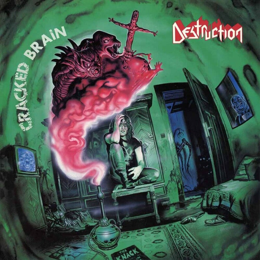 the album cover for Destruction - Cracked Brain (Pict)