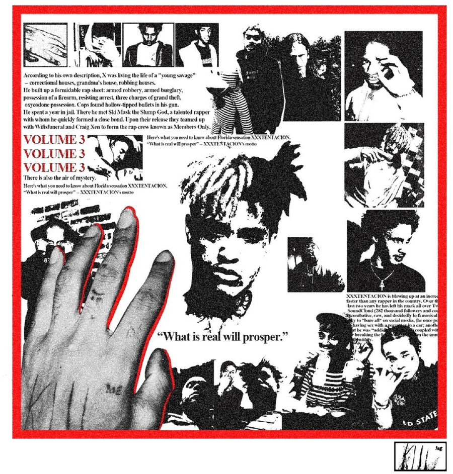 the album cover for XXXTentacion - XXXtentacion Presents: Members Only Vol. 3 [2LP]