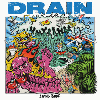 the album cover for Drain - Living Proof