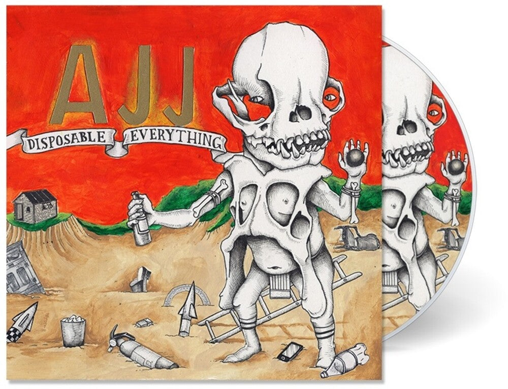 the album cover for AJJ - Disposable Everything