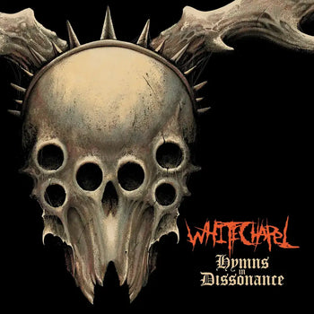 the album cover for Whitechapel - Hymns in Dissonance [Sunspot Orange & Red Marbled]