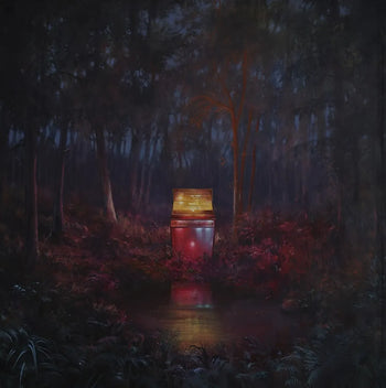 the album cover for Lord Huron - The Cosmic Selector Vol. 1  [ Indie Exclusive Glow-In-The-Dark Splatter 2 LP]