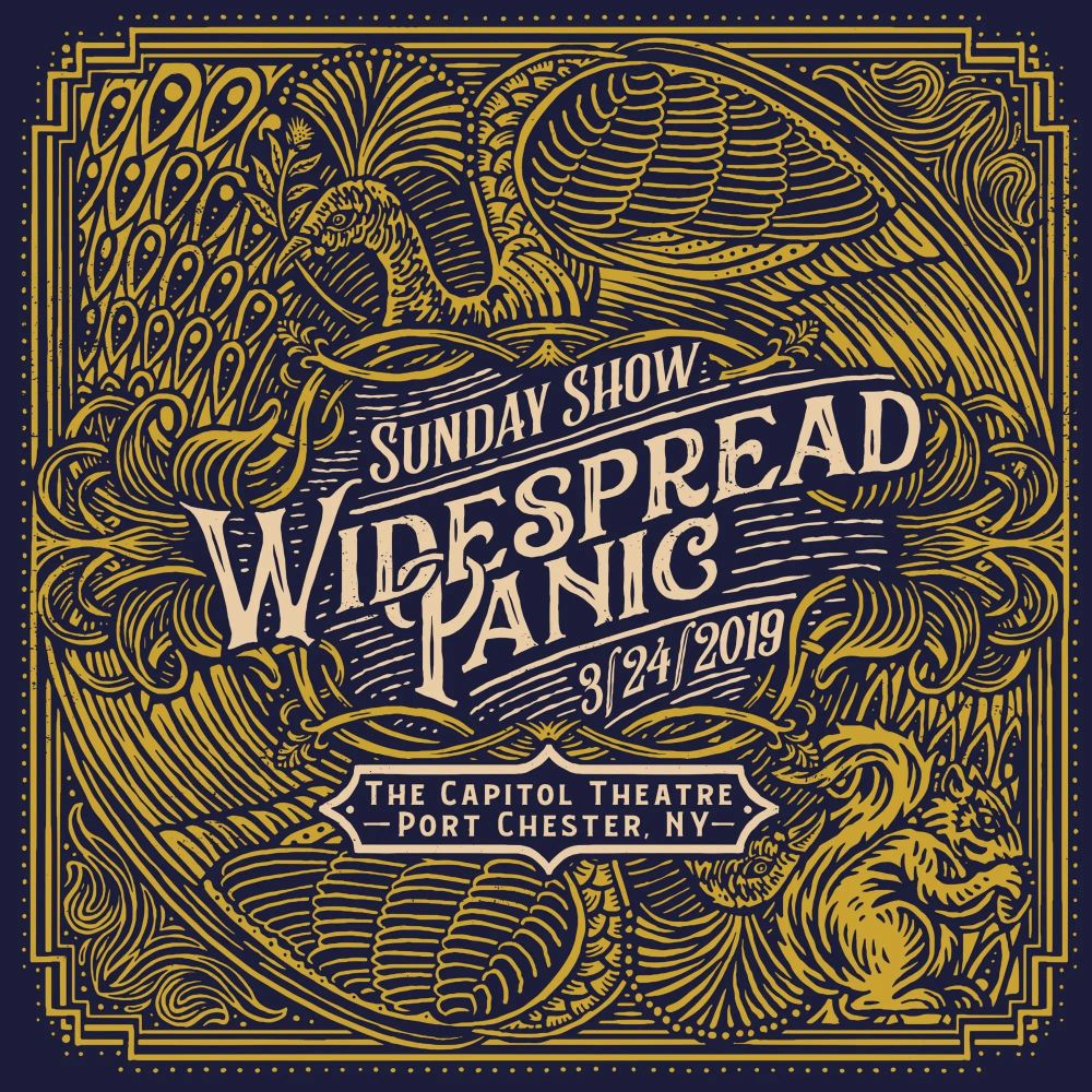 the album cover for Widespread Panic - Sunday Show [Indie Exclusive Colored Vinyl Box] (Reissue)